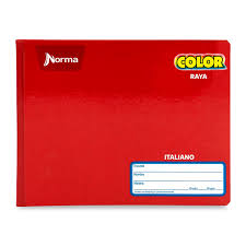 cuaderno italiano cosido